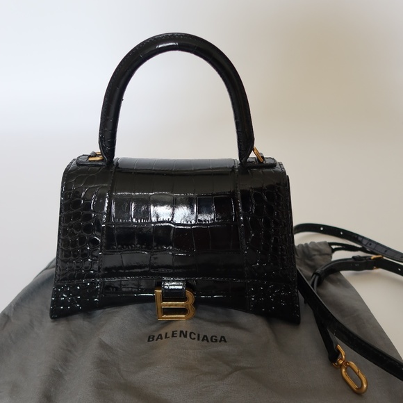 Balenciaga Hourglass Handbag Small Black - Picture 3 of 5
